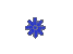 Blue Growing Fancy Snowflake