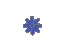 Blue Glass Growing Fancy Snowflake